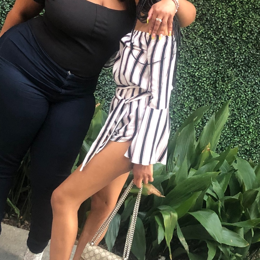 Romper with waist tie urban outfitters